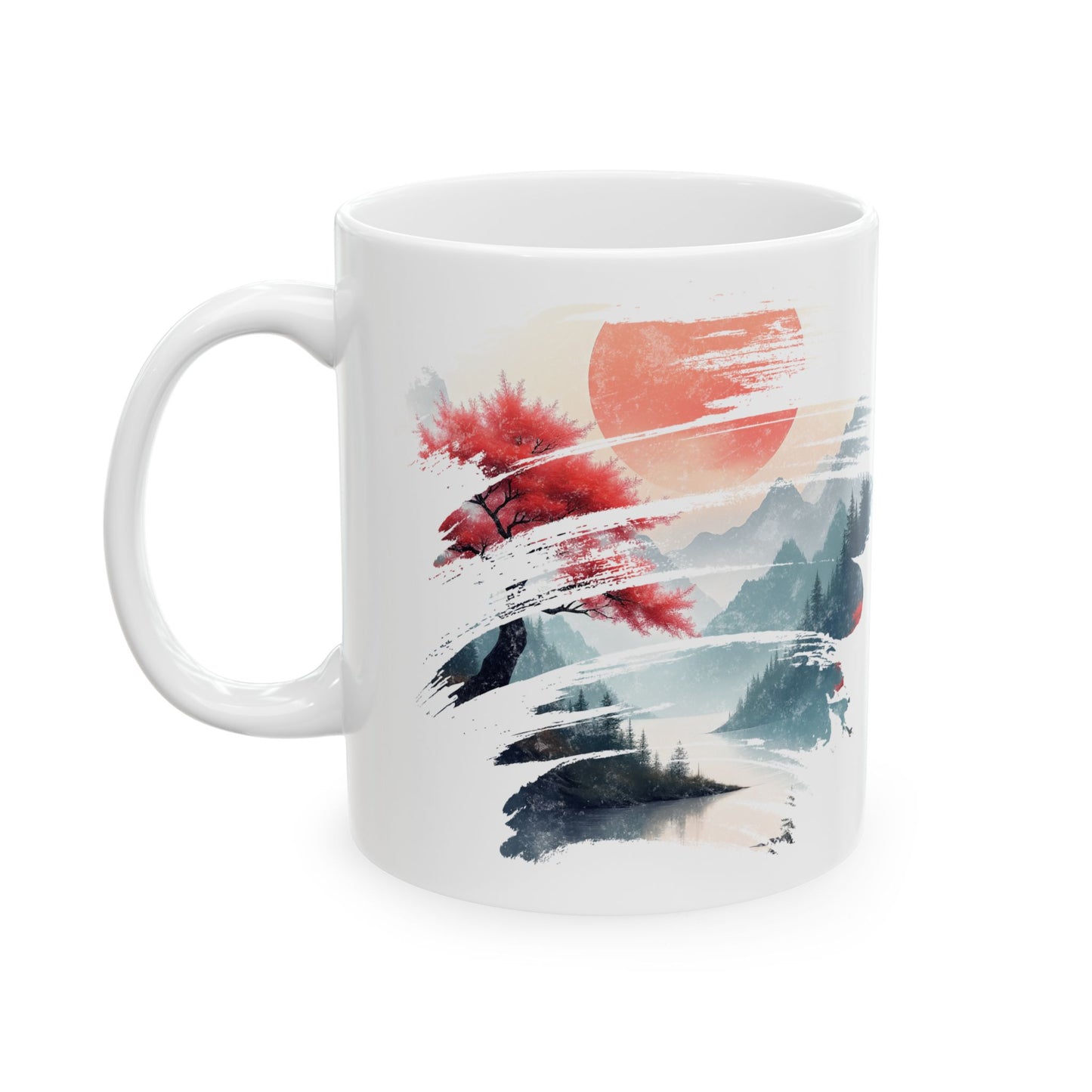 Red Sun Rising - Ceramic Mug