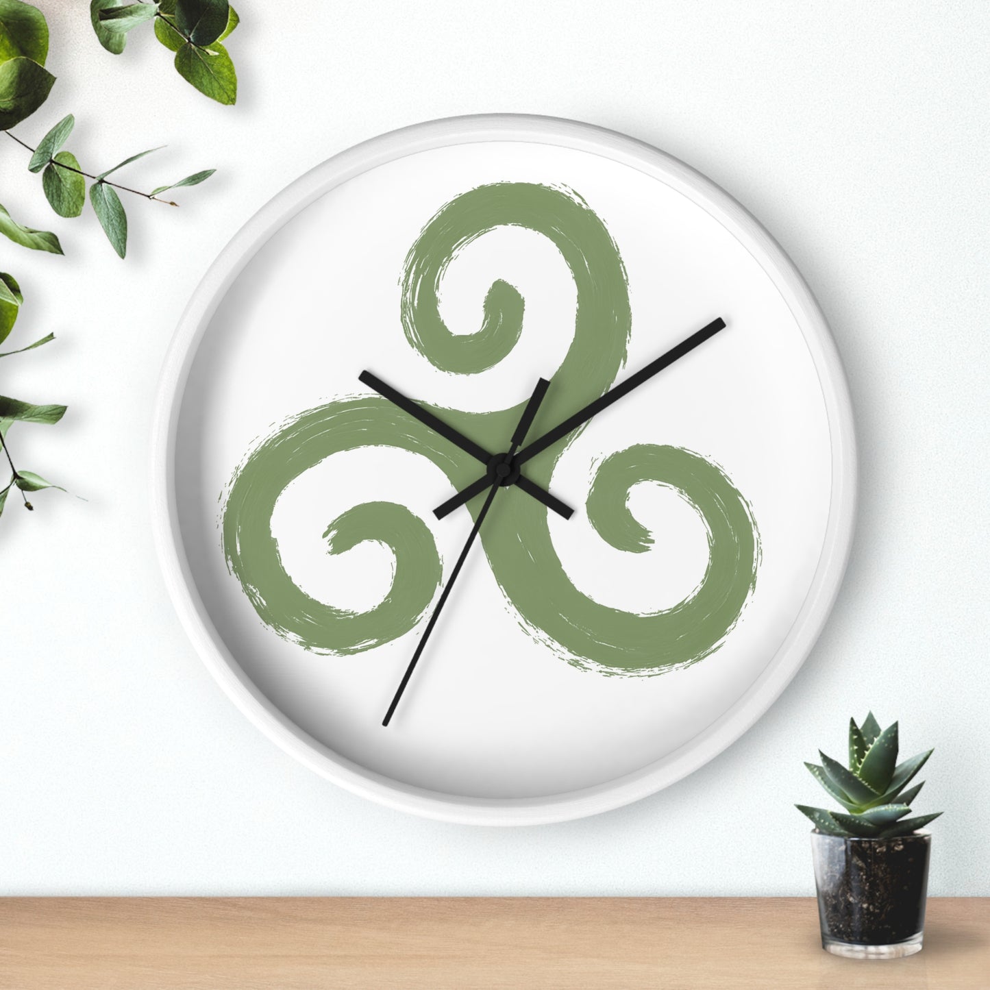 Celtic Triskelion > Nature-Inspired Tree Wall Clock