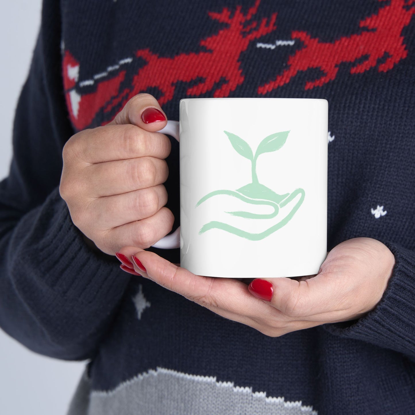 Seedling in Hand - Ceramic Mug