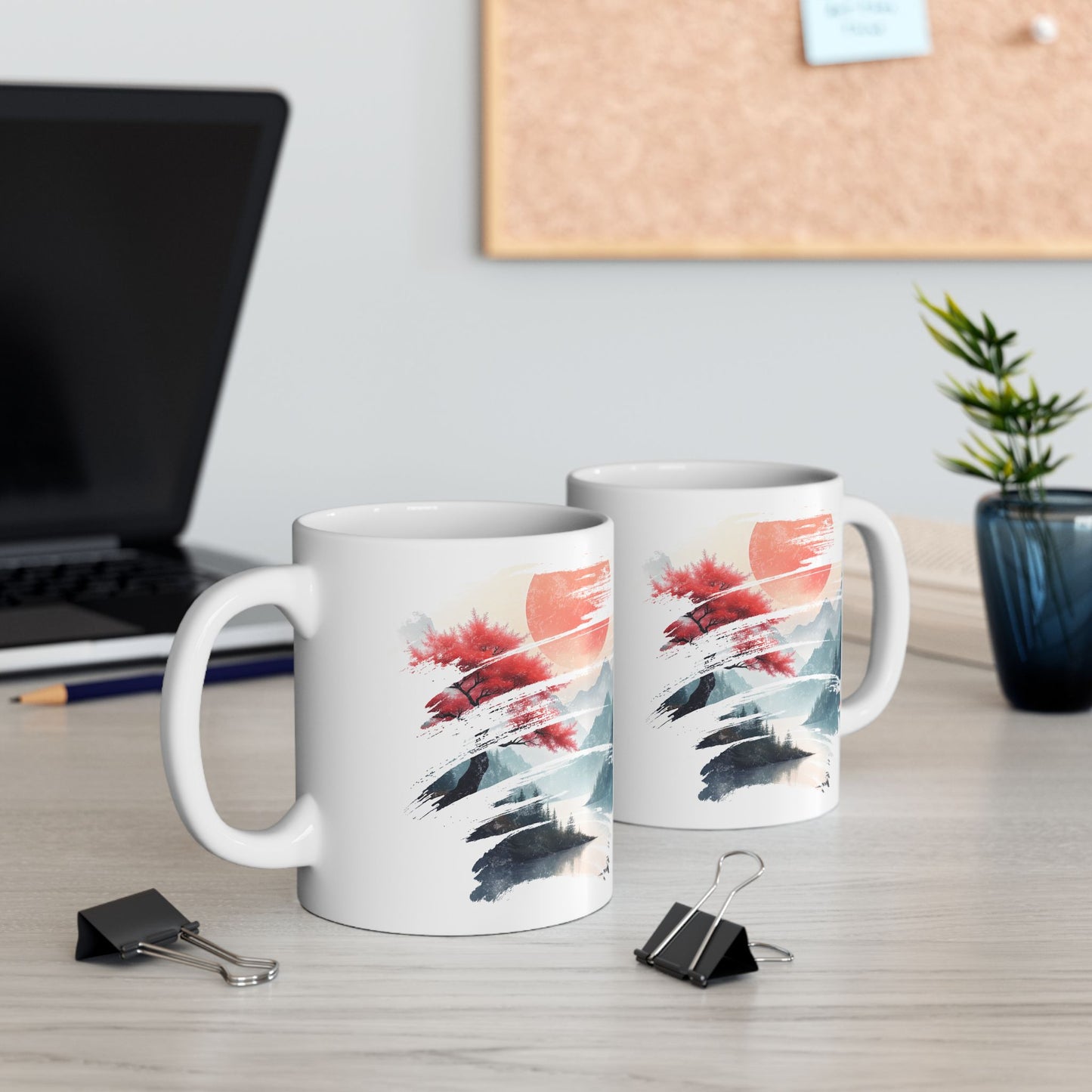 Red Sun Rising - Ceramic Mug