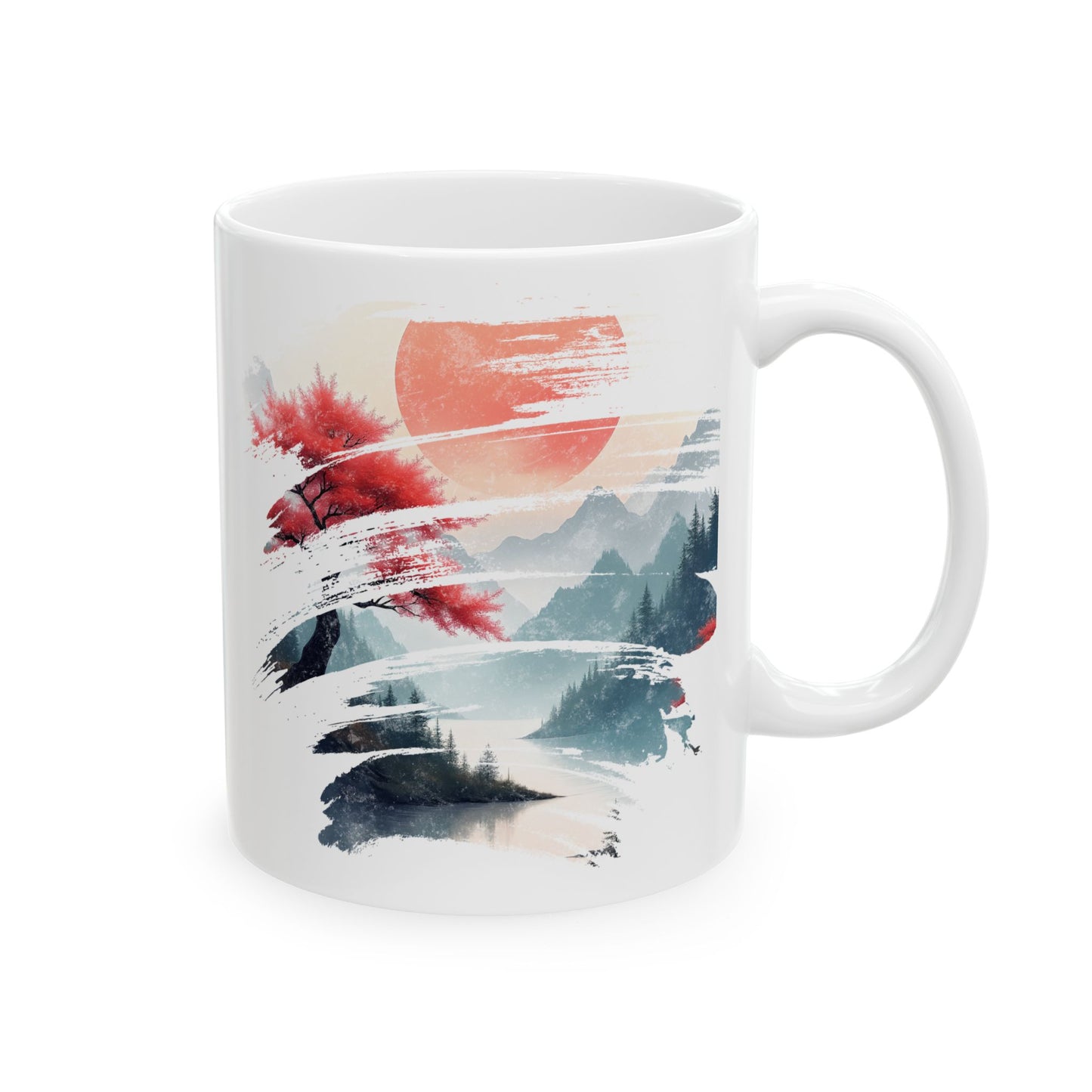 Red Sun Rising - Ceramic Mug