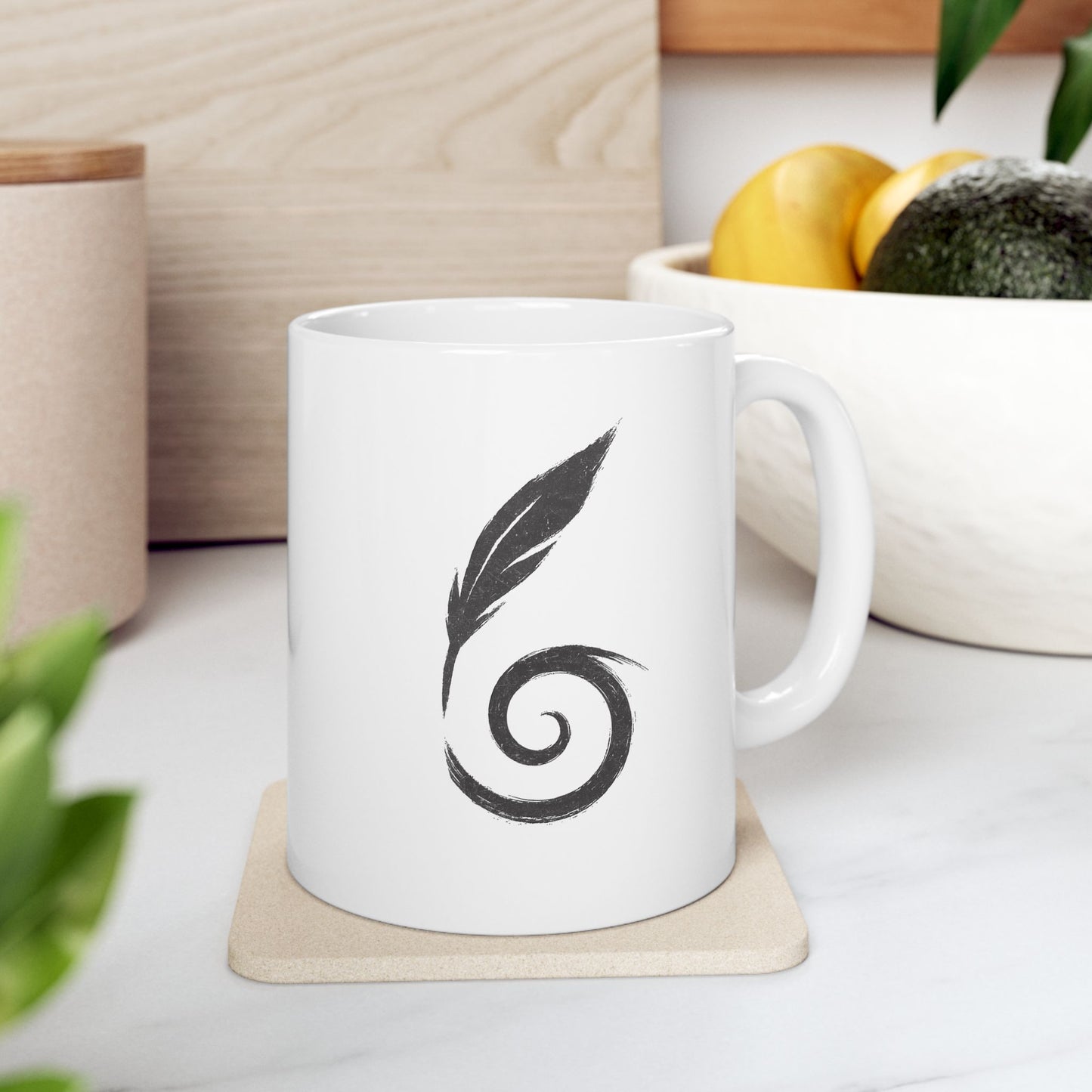Feather and Wind - Ceramic Mug