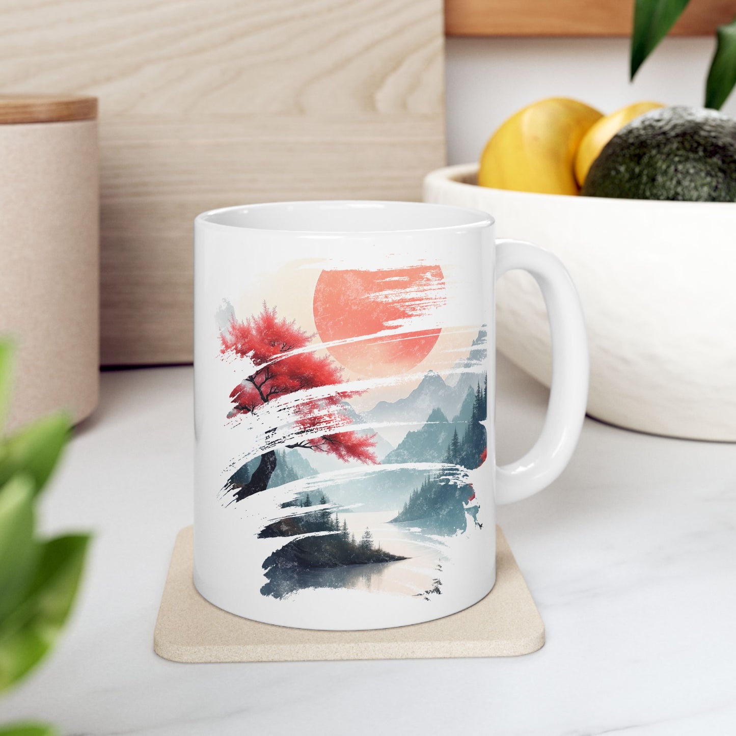 Red Sun Rising - Ceramic Mug