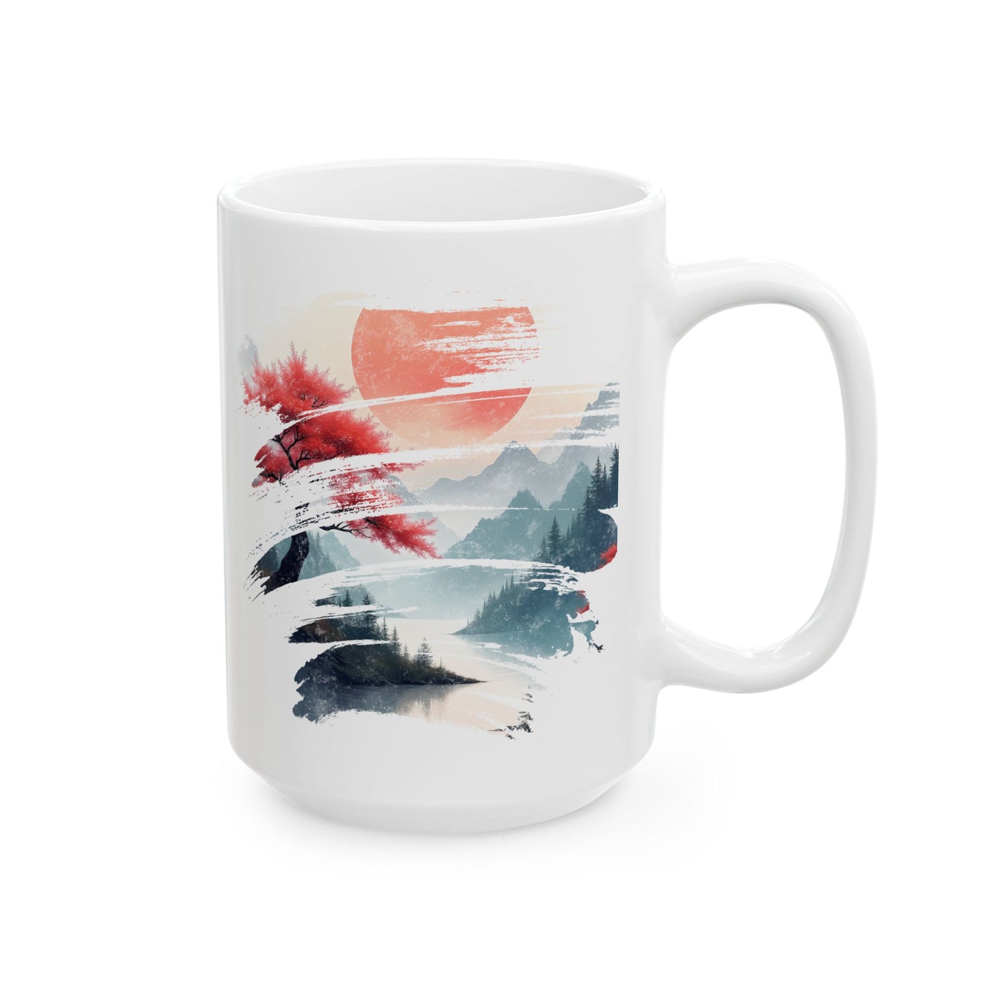 Red Sun Rising - Ceramic Mug
