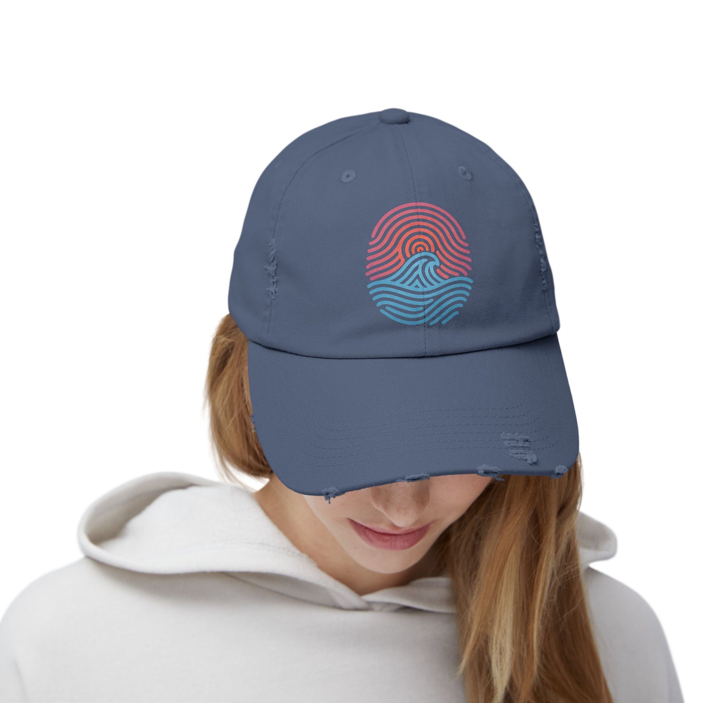 Nature Print - Distressed Unisex Cap