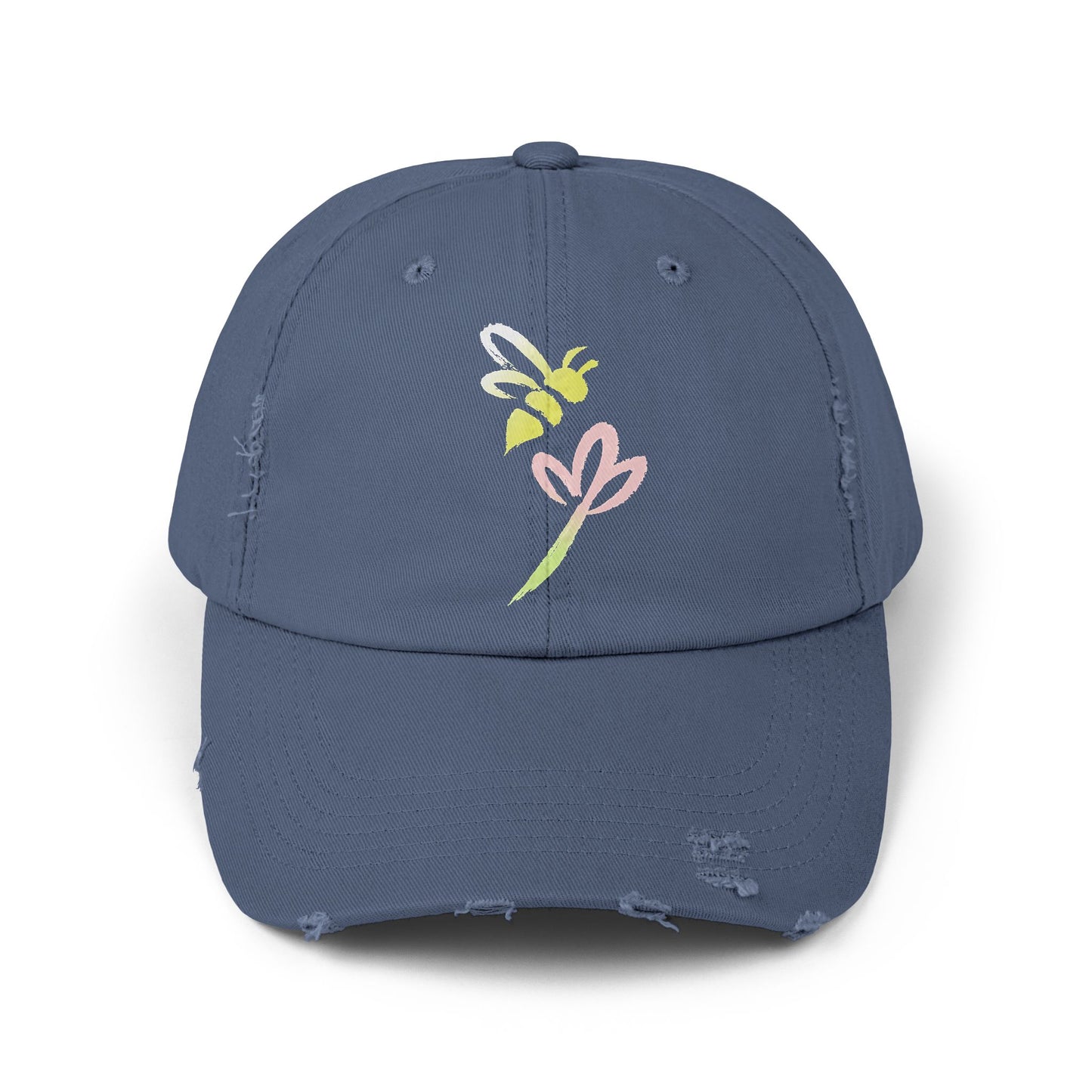 Honeybee - Distressed Unisex Cap