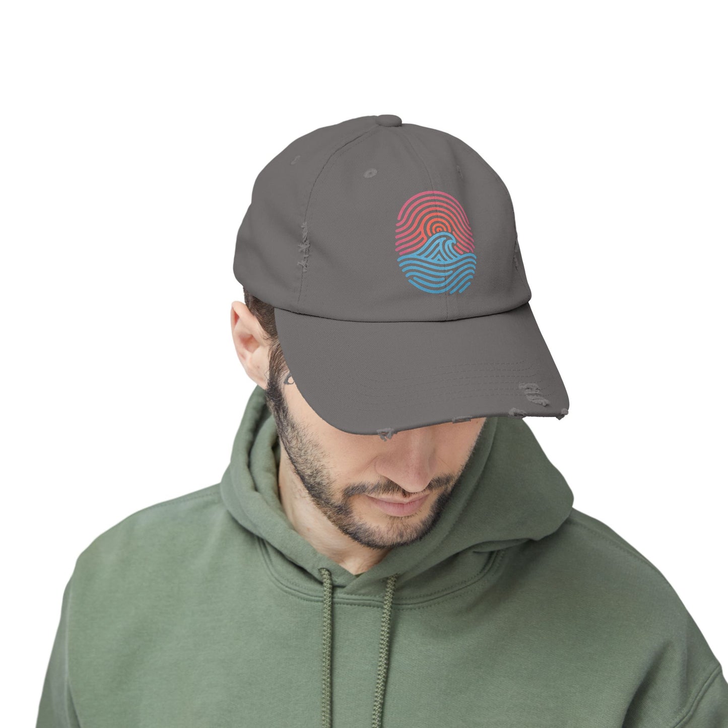 Nature Print - Distressed Unisex Cap