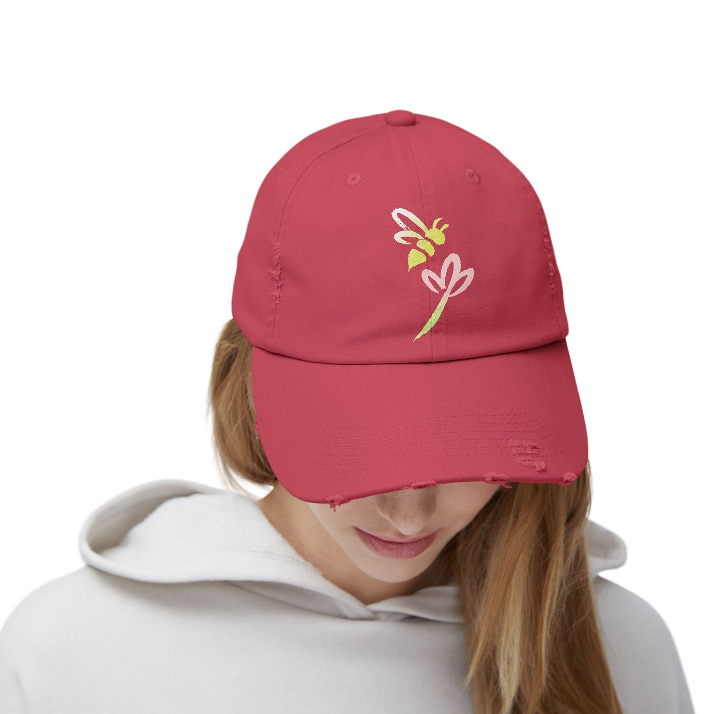 Honeybee - Distressed Unisex Cap