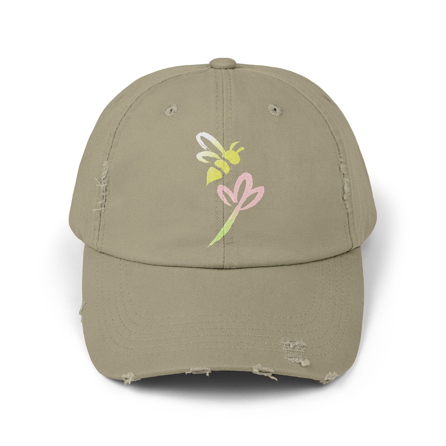 Honeybee - Distressed Unisex Cap
