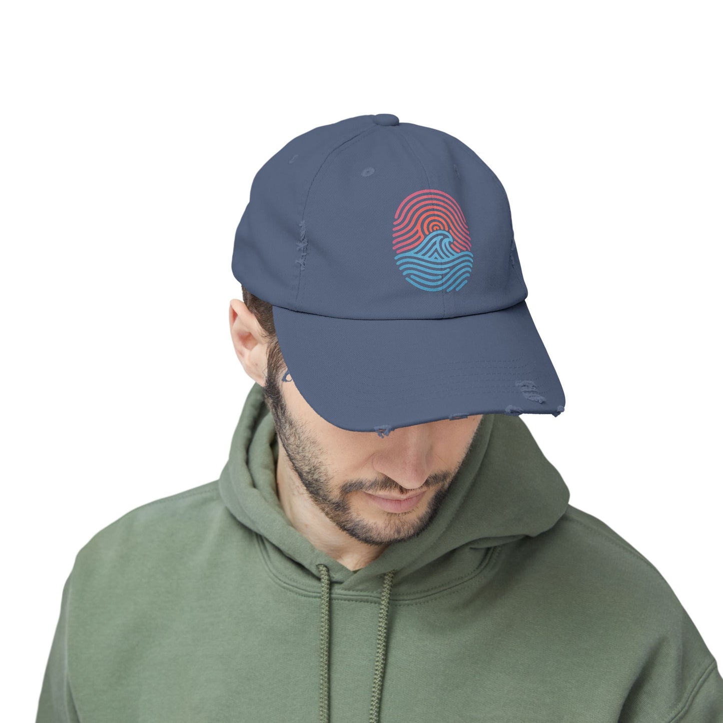Nature Print - Distressed Unisex Cap