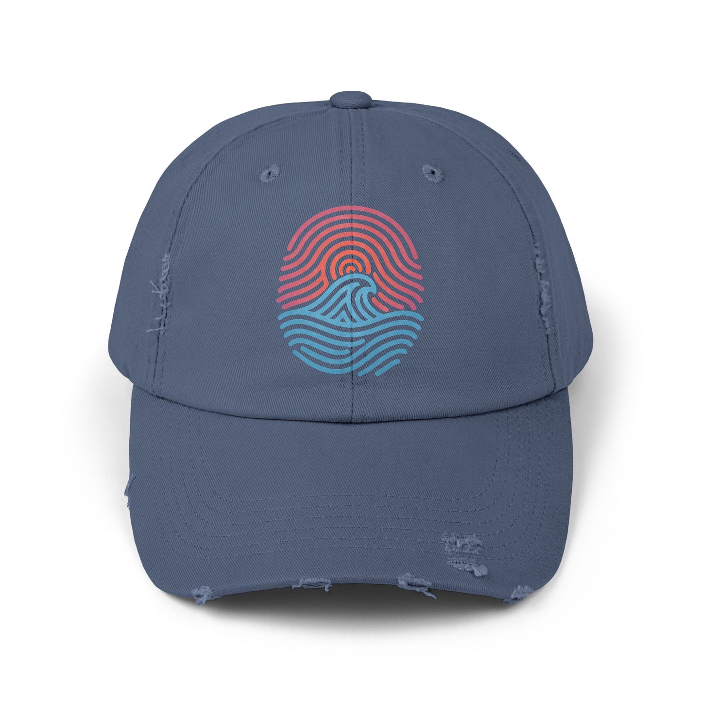 Nature Print - Distressed Unisex Cap
