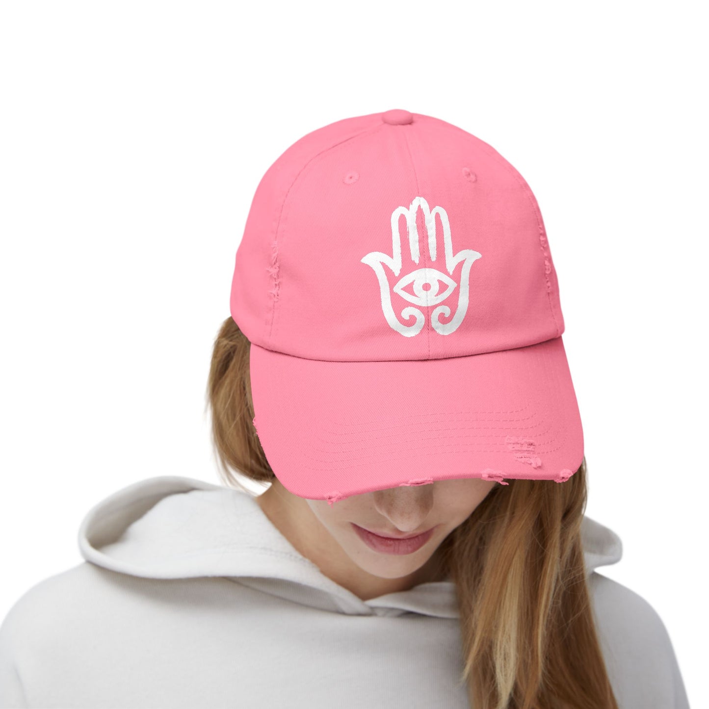 Hamsa Hand - Distressed Unisex Cap