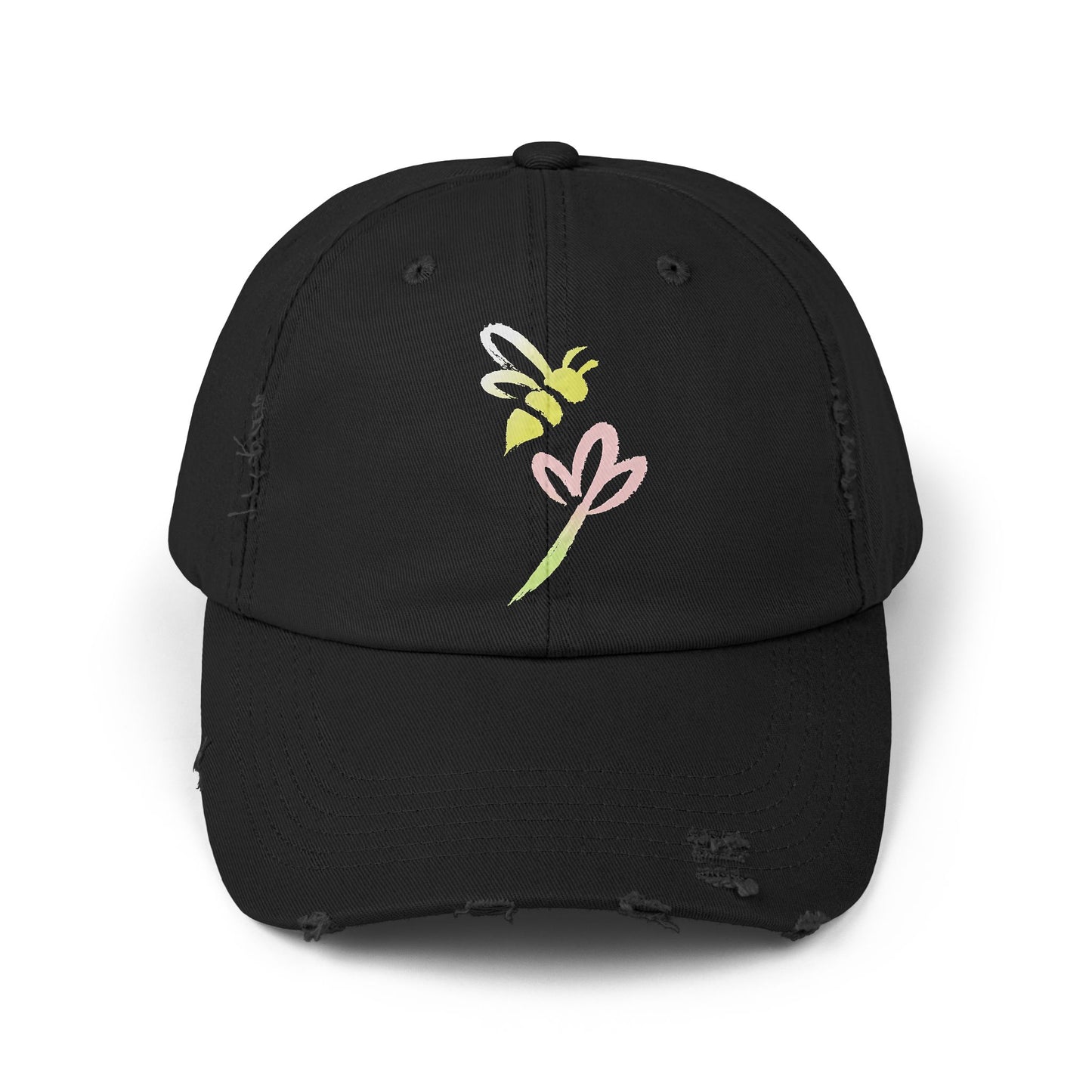 Honeybee - Distressed Unisex Cap