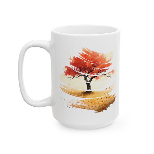 Red Blossom Tree - Ceramic Mug