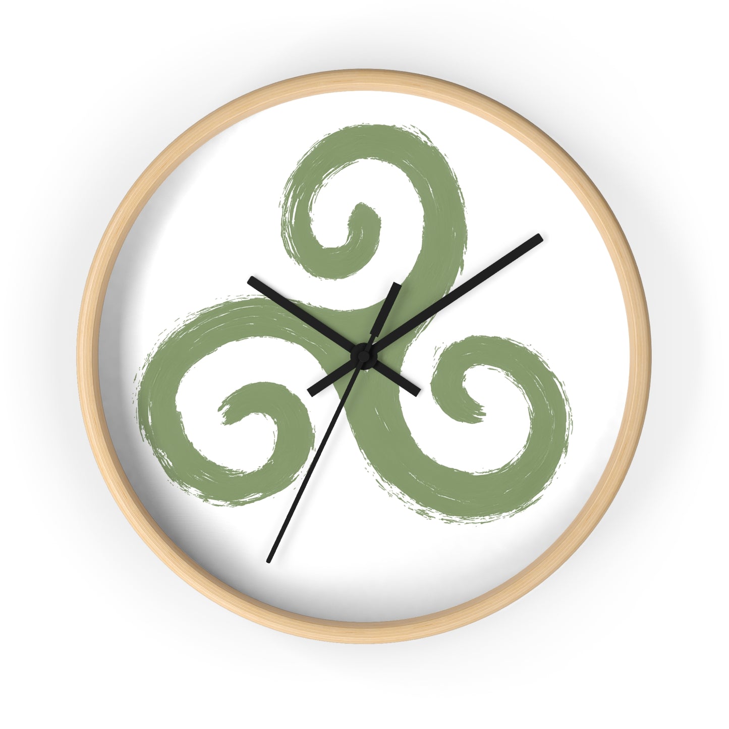 Celtic Triskelion > Nature-Inspired Tree Wall Clock