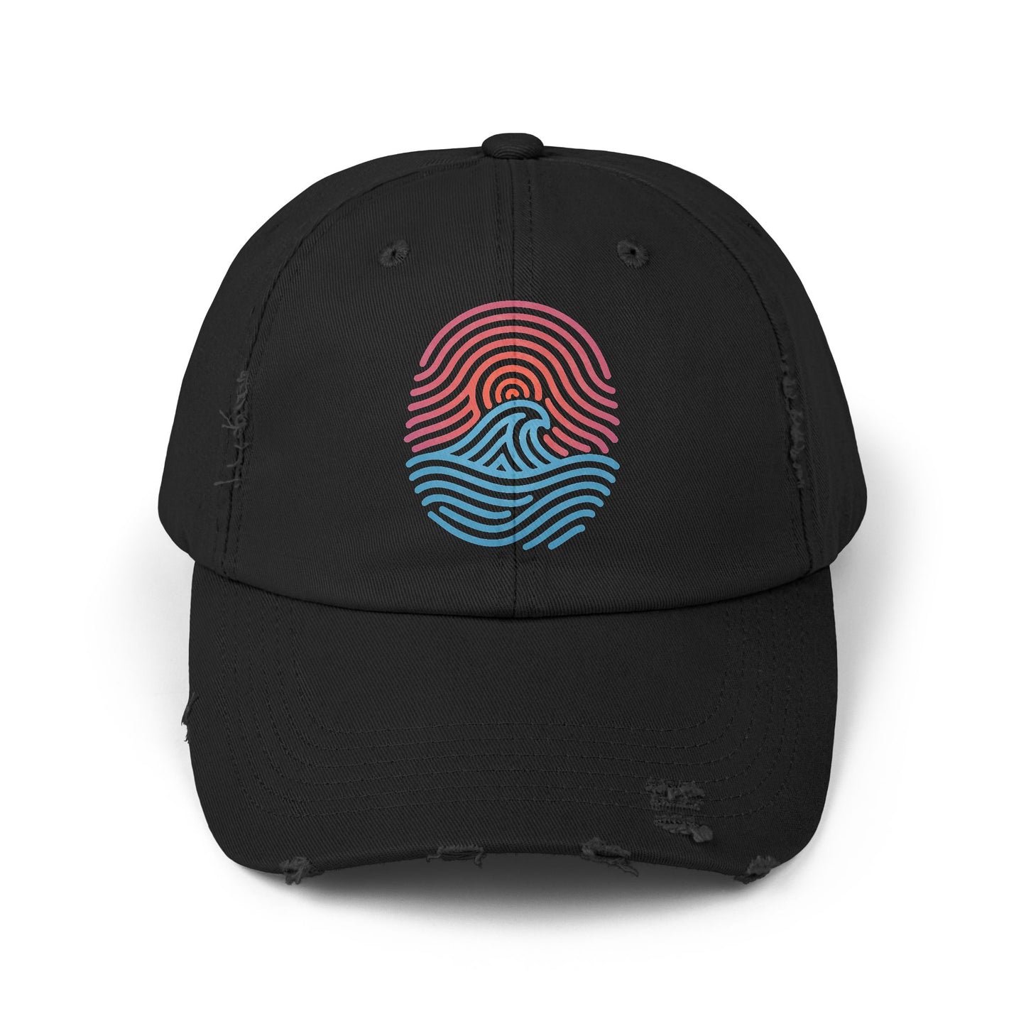 Nature Print - Distressed Unisex Cap
