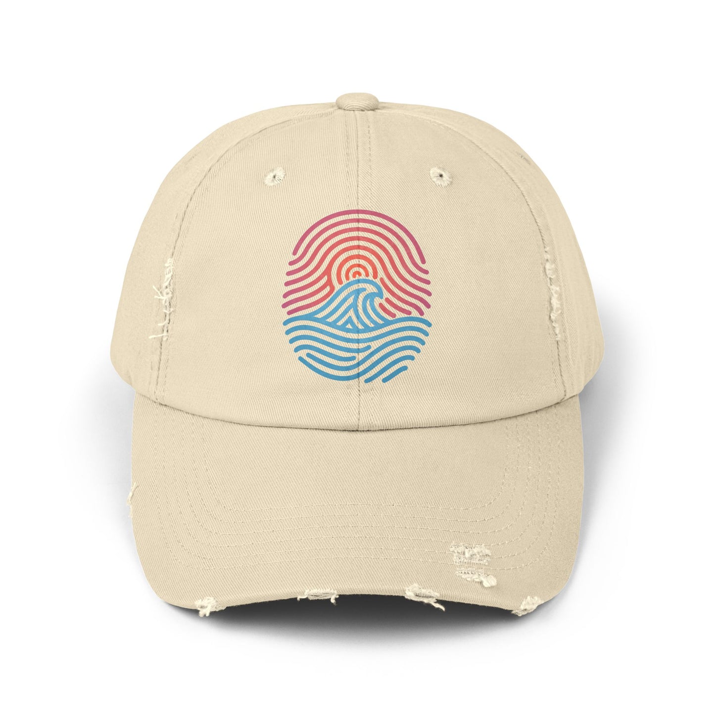 Nature Print - Distressed Unisex Cap