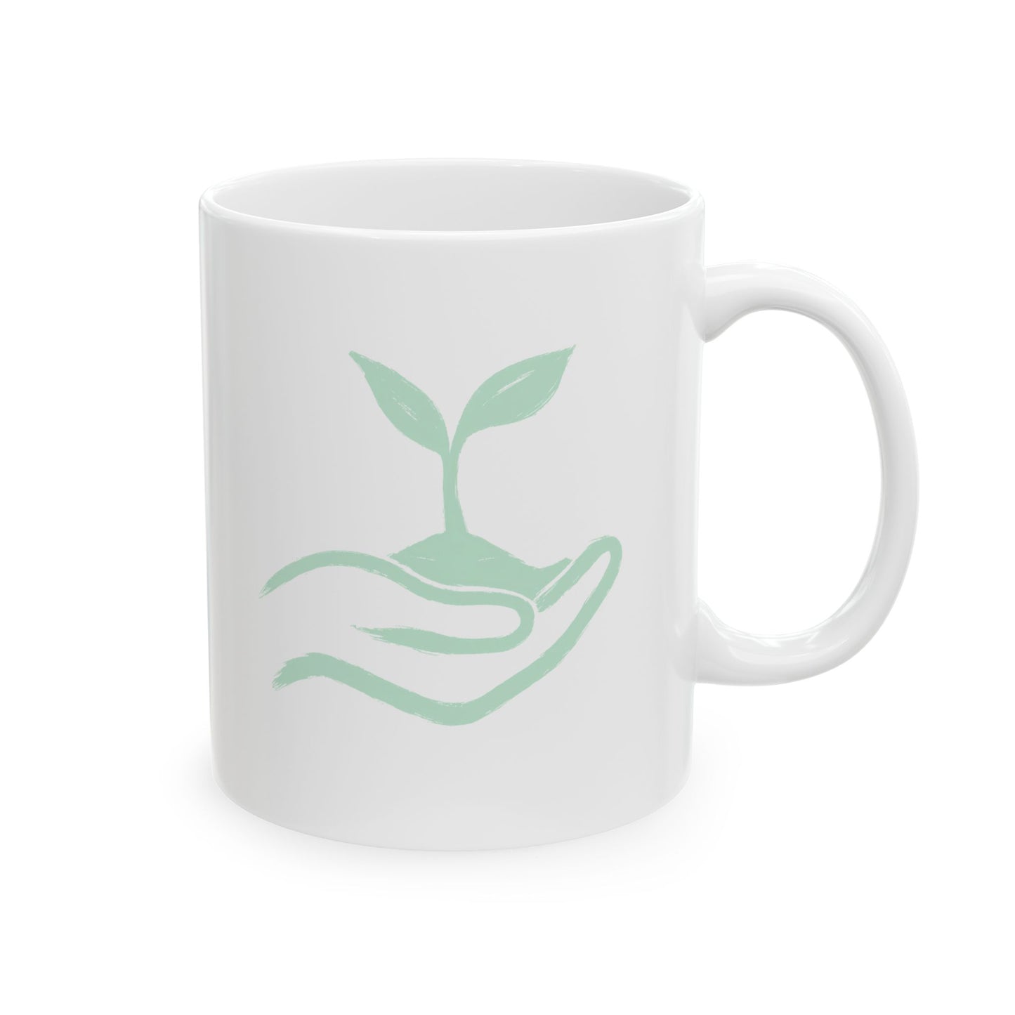 Seedling in Hand - Ceramic Mug