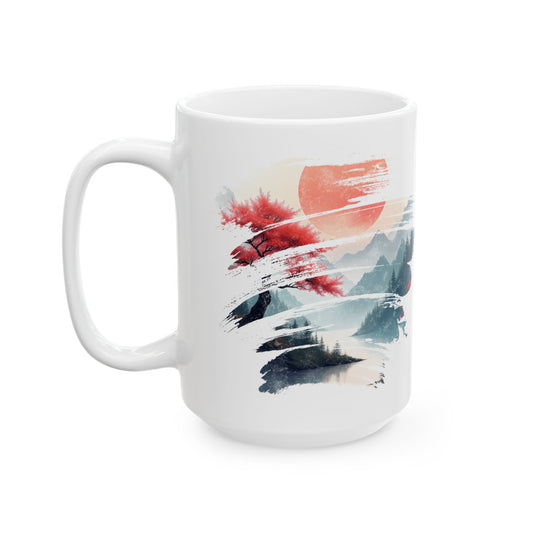 Red Sun Rising - Ceramic Mug
