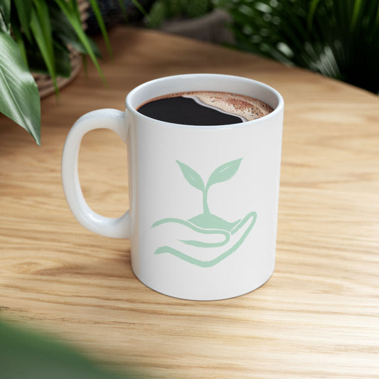 Seedling in Hand - Ceramic Mug