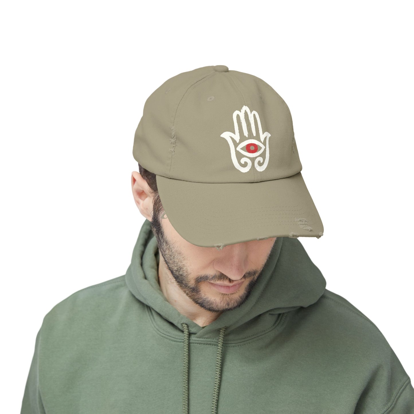 Hamsa Hand - Distressed Unisex Cap
