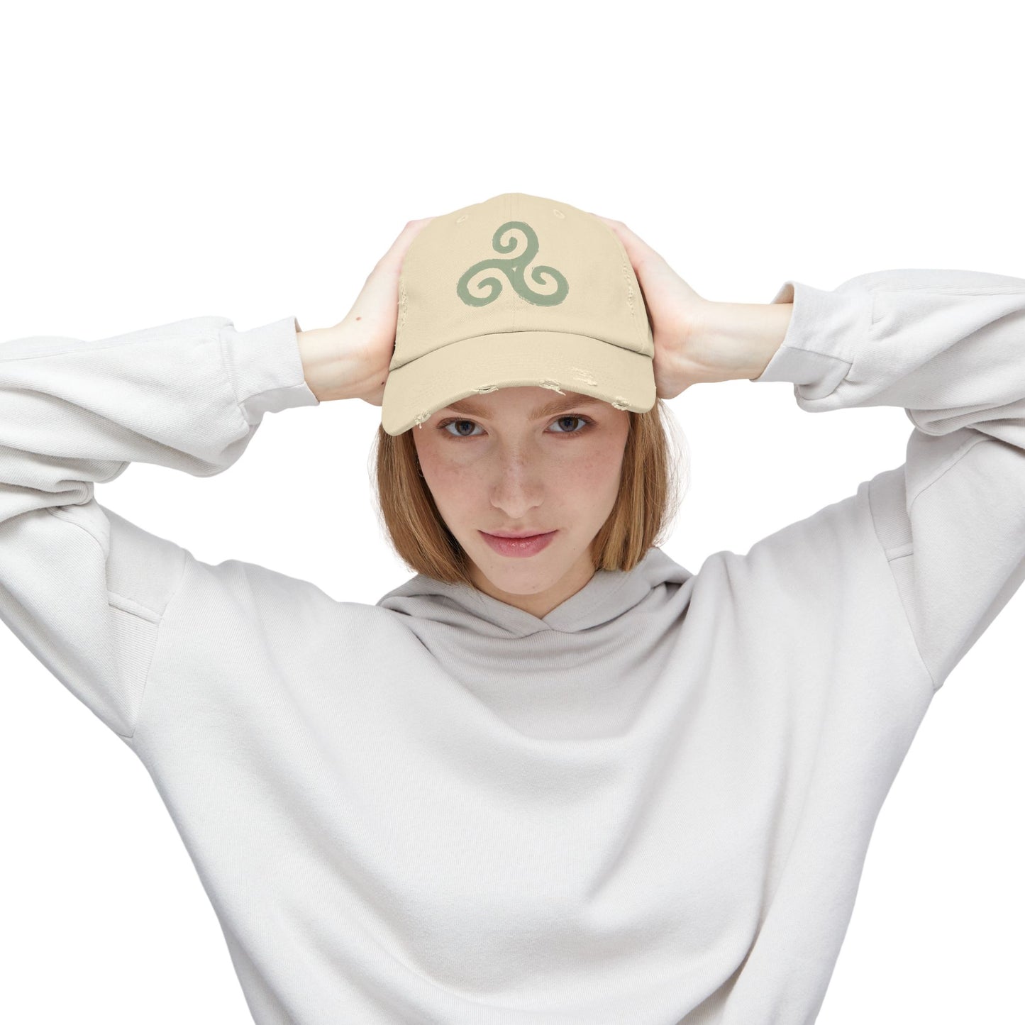 Celtic triskelion - Distressed Unisex Cap