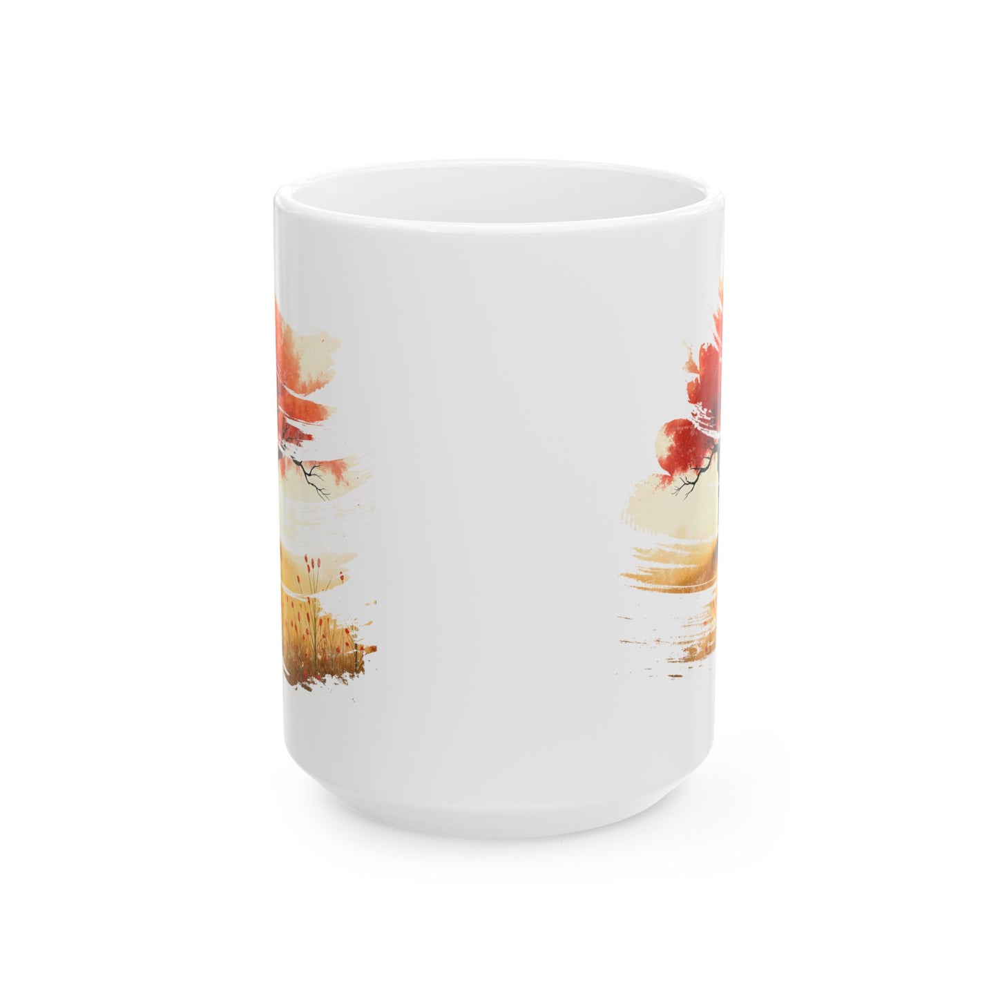 Red Blossom Tree - Ceramic Mug